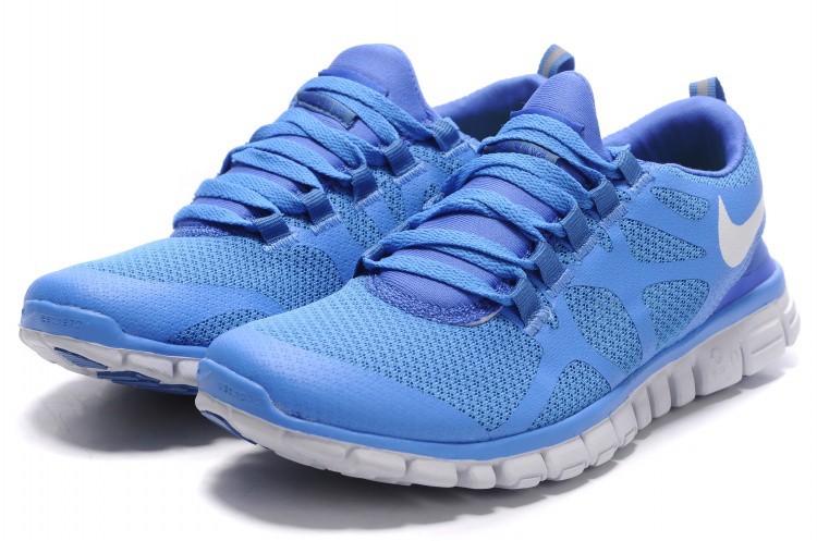 Nike Free 3.0 V3 Mens Shoes blue white - Click Image to Close